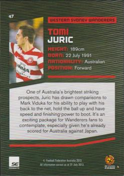 2013-14 SE Products A-League & Socceroos #97 Tomi Juric Back