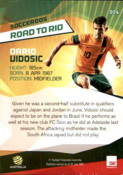 2013-14 SE Products A-League & Socceroos - Road to Rio #S04 Dario Vidosic Back