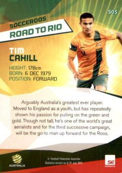 2013-14 SE Products A-League & Socceroos - Road to Rio #S05 Tim Cahill Back