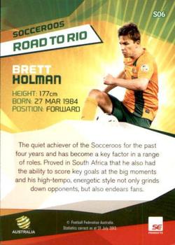 2013-14 SE Products A-League & Socceroos - Road to Rio #S06 Brett Holman Back