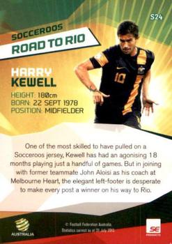2013-14 SE Products A-League & Socceroos - Road to Rio #S24 Harry Kewell Back