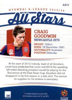 2013-14 SE Products A-League & Socceroos - All Stars #AS11 Craig Goodwin Back