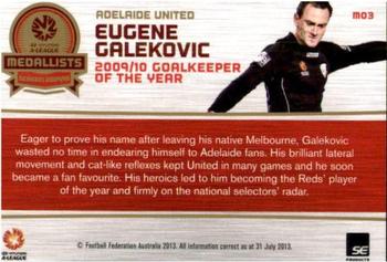 2013-14 SE Products A-League & Socceroos - Medallists #M03 Eugene Galekovic Back