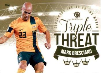 2013-14 SE Products A-League & Socceroos - Triple Threat #TT4 Mark Bresciano Front