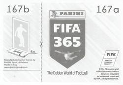 2019 Panini FIFA 365 (Grey Back) #167 Thiago Back