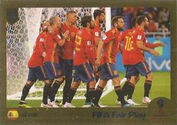 2019 Panini FIFA 365 (Grey Back) #438 Spain Fair Play Front