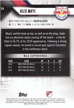 2019 Topps MLS #26 Alex Muyl Back