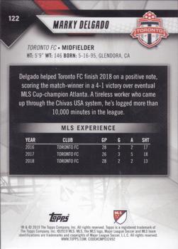 2019 Topps MLS #122 Marky Delgado Back