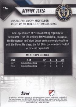 2019 Topps MLS #176 Derrick Jones Back