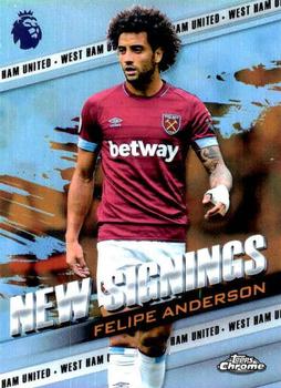 2018-19 Topps Chrome Premier League - New Signings #NS-FA Felipe Anderson Front