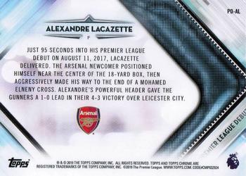 2018-19 Topps Chrome Premier League - Premier League Debuts #PD-AL Alexandre Lacazette Back