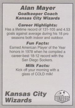 1997 Got Milk Kansas City Wizards #NNO Alan Mayer Back