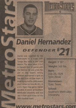 2001 New York/New Jersey MetroStars #6 Daniel Hernandez Back