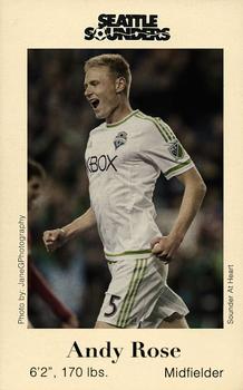 2015 Seattle Sounders FC #NNO Andy Rose Front