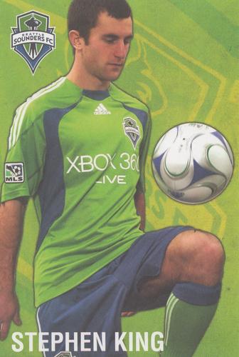 2009 Seattle Sounders Welcome To MLS #NNO Stephen King Front
