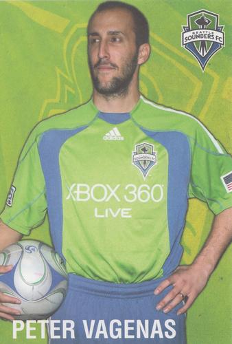 2009 Seattle Sounders Welcome To MLS #NNO Peter Vagenas Front