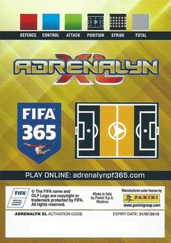 2018-19 Panini Adrenalyn XL FIFA 365 - Limited Edition #NNO Javier Aquino Back
