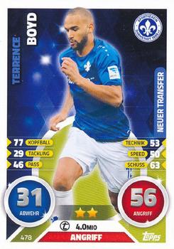 2016-17 Topps Match Attax Bundesliga Extra #478 Terrence Boyd Front