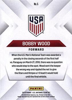 2018 Panini Instant US Soccer National Team Collection #5 Bobby Wood Back