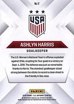 2018 Panini Instant US Soccer National Team Collection #17 Ashlyn Harris Back