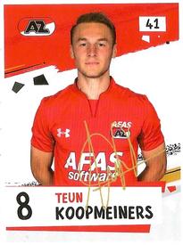 2019 Albert Heijn Eredivisie Voetbalplaatjes #41 Teun Koopmeiners Front