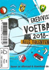 2019 Albert Heijn Eredivisie Voetbalplaatjes #46 Club Badge Back