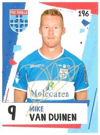 2019 Albert Heijn Eredivisie Voetbalplaatjes #196 Mike van Duinen Front