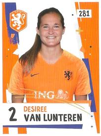 2019 Albert Heijn Eredivisie Voetbalplaatjes #281 Desiree van Lunteren Front