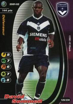 2001-02 Wizards of the Coast Football Champions (France) #129 David Sommeil Front