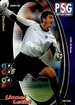 2001-02 Wizards of the Coast Football Champions (France) #185 Lionel Letizi Front