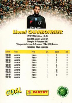 1998-99 Panini Foot Cards 98 #1 Lionel Charbonnier Back