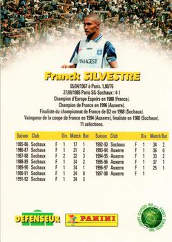 1998-99 Panini Foot Cards 98 #3 Franck Silvestre Back