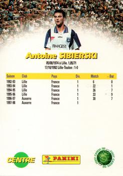 1998-99 Panini Foot Cards 98 #7 Antoine Sibierski Back