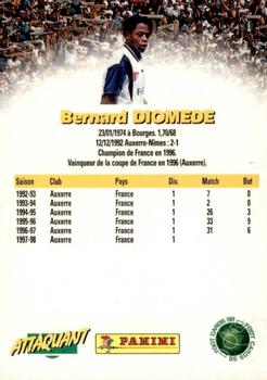 1998-99 Panini Foot Cards 98 #8 Bernard Diomede Back