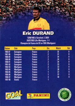 1998-99 Panini Foot Cards 98 #10 Eric Durand Back