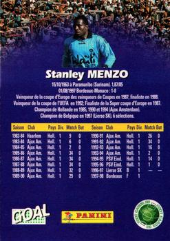 1998-99 Panini Foot Cards 98 #19 Stanley Menzo Back