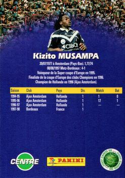 1998-99 Panini Foot Cards 98 #22 Kizito Musampa Back