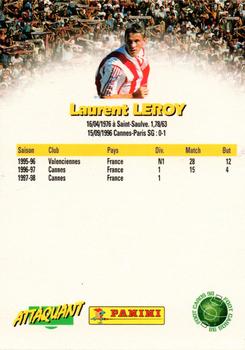 1998-99 Panini Foot Cards 98 #35 Laurent Leroy Back