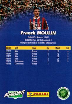 1998-99 Panini Foot Cards 98 #39 Franck Moulin Back