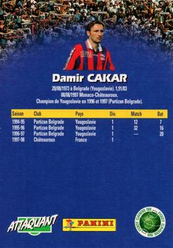 1998-99 Panini Foot Cards 98 #42 Damir Cakar Back