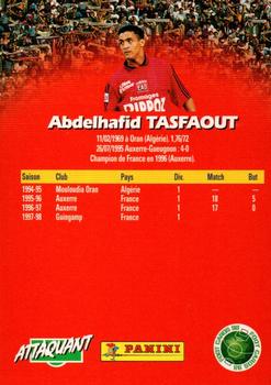 1998-99 Panini Foot Cards 98 #54 Abdelhafid Tasfaout Back