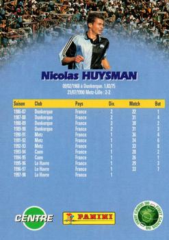 1998-99 Panini Foot Cards 98 #57 Nicolas Huysman Back