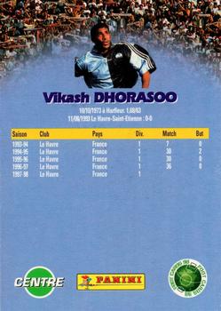 1998-99 Panini Foot Cards 98 #60 Vikash Dhorasoo Back