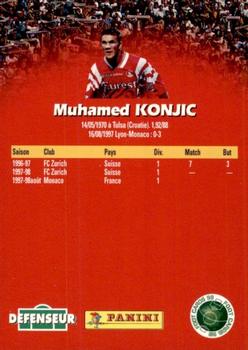 1998-99 Panini Foot Cards 98 #107 Muhamed Konjic Back