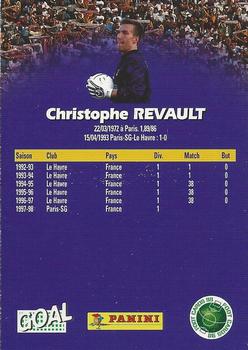 1998-99 Panini Foot Cards 98 #127 Christophe Revault Back
