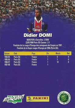 1998-99 Panini Foot Cards 98 #128 Didier Domi Back