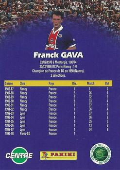 1998-99 Panini Foot Cards 98 #134 Franck Gava Back