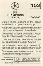 2000-01 Panini UEFA Champions League Stickers #153 AS Monaco Team Back