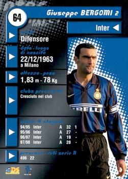 1999 DS Pianeta Calcio Serie A #64 Giuseppe Bergomi Back