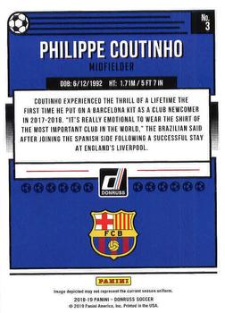 2018-19 Donruss #3 Philippe Coutinho Back
